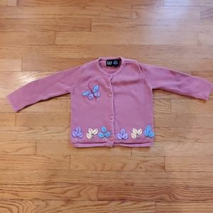 Gap Girls Vintage toddler embroidered sweater size xxs